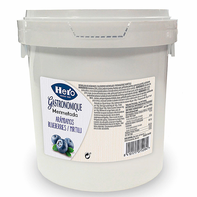 MERMELADA DE ARÁNDANOS CUBO 2/1Kg